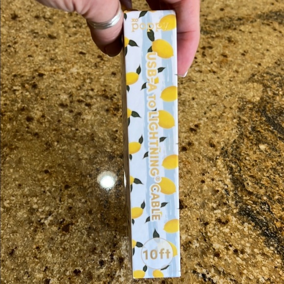 XO Poppy | Lemon 10 ft Charging Cable - Picture 6 of 6